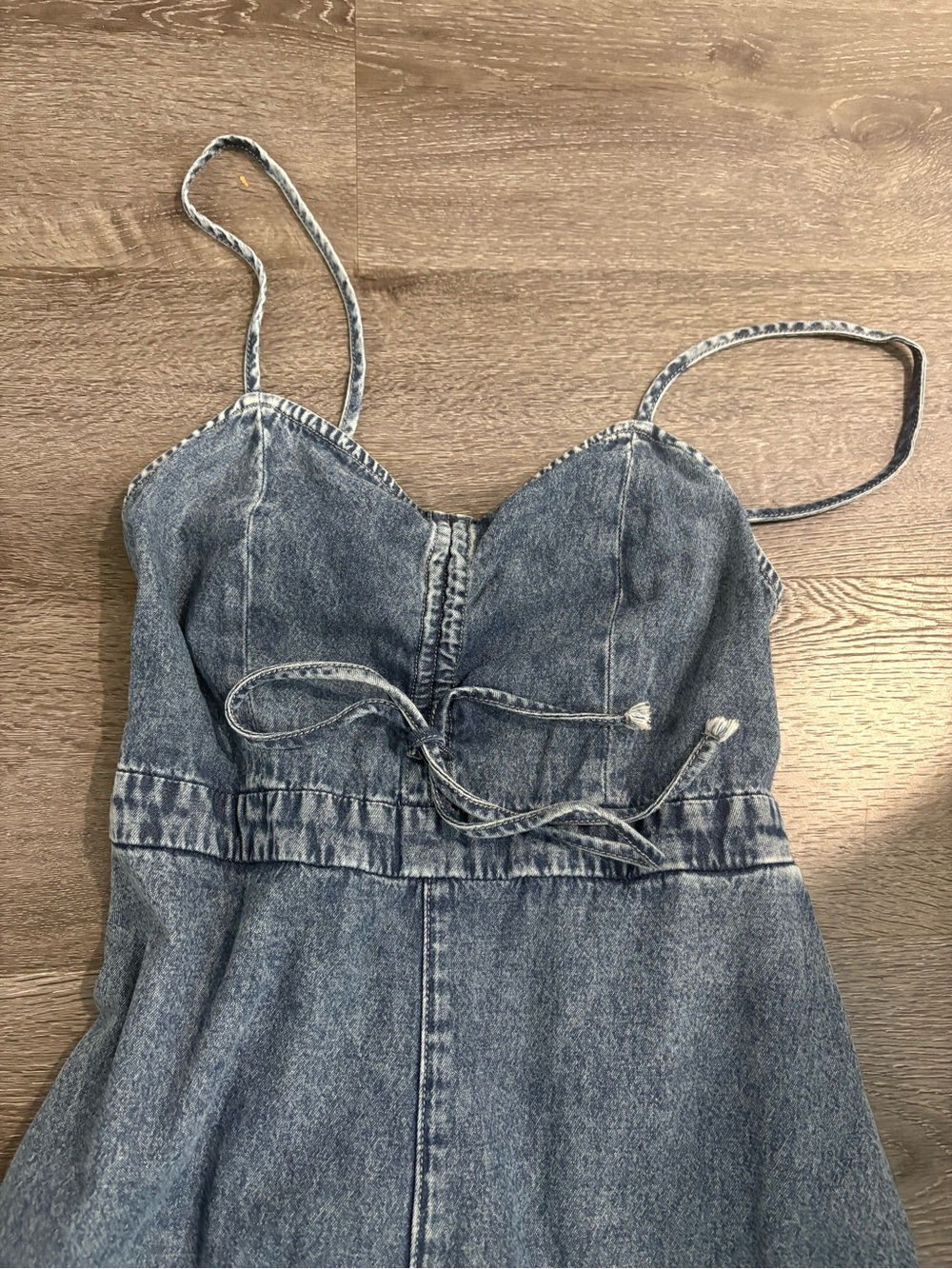 Bluivy Light Blue Denim Wide-Leg Overalls - Picture 3 of 6